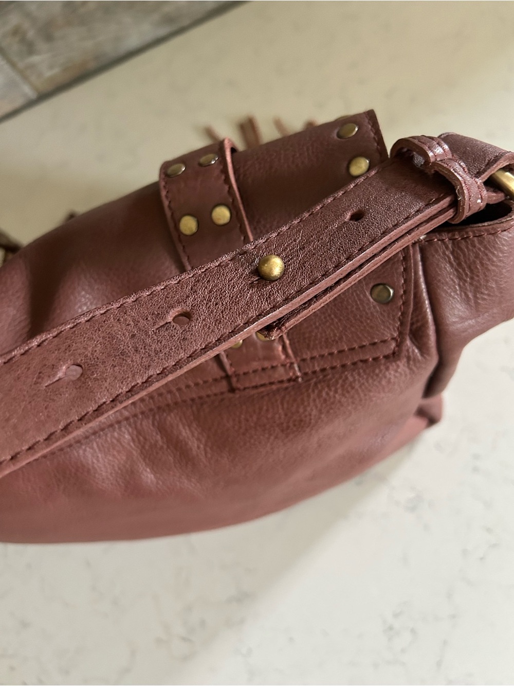 WE THE FREE Studded Messenger Bag Tote in Cinnamon - Picture 11 of 16